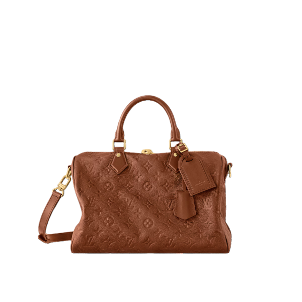 高仿 LV SPEEDY SOFT 30 男女通用款 棕色 斜挎 旅行包 M28662