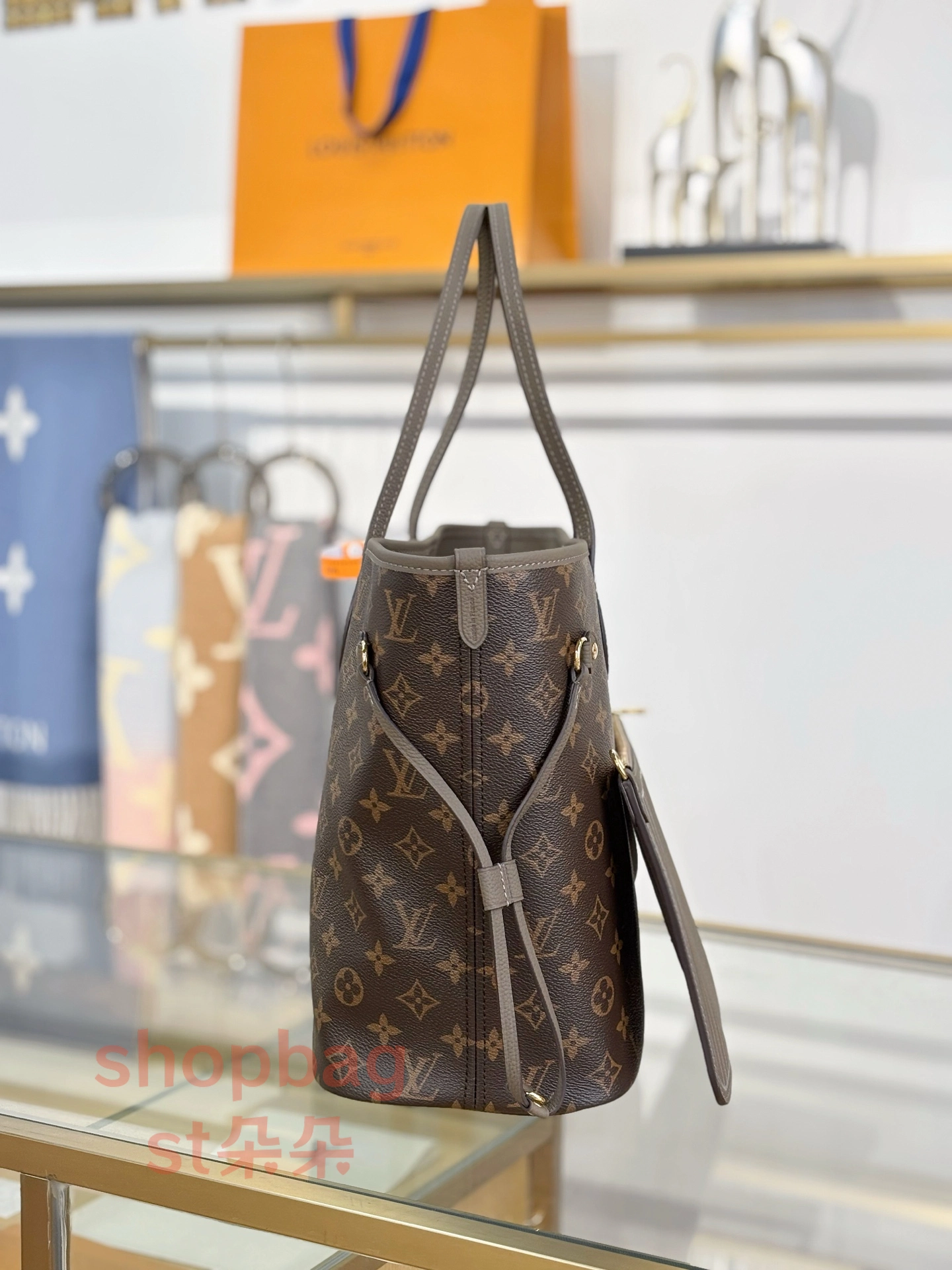 高仿精品 LV Neverfull Inside Out MM 老花雙面 斜挎 手提包 M25664 7 高仿精品LV托特包