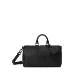 高仿包包 LV Keepall Bandoulière 35 黑色Monogram Midnight 旅行袋