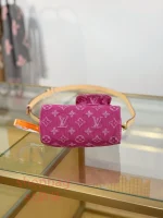 a貨 LV Nautical 系列 Nano Speedy 玫紅色 麻將口袋包 m27603：圖片 10