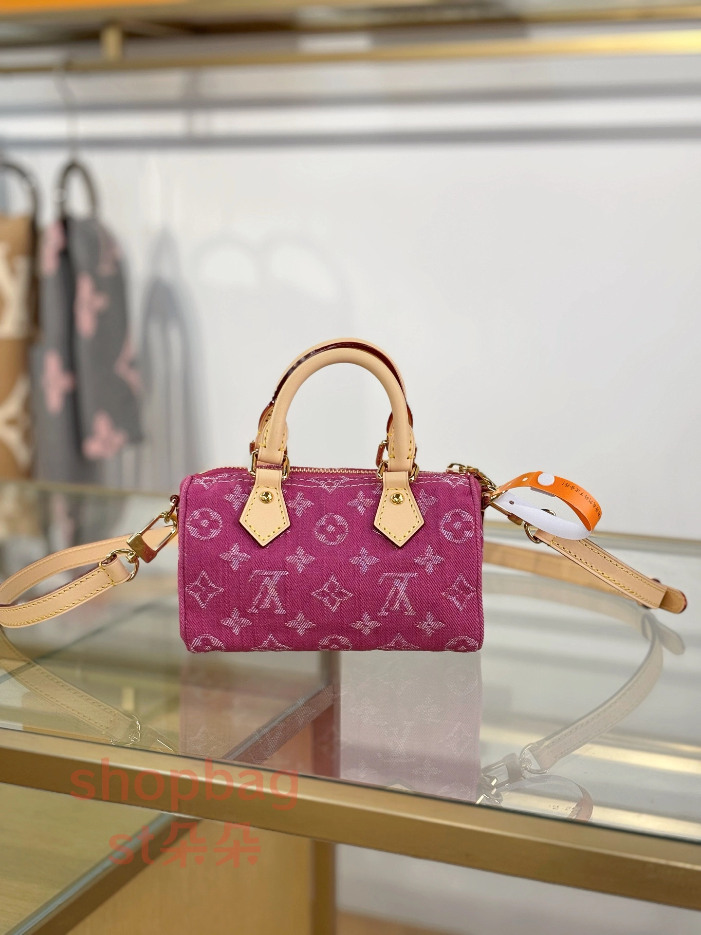 a貨 LV Nautical 系列 Nano Speedy 玫紅色 麻將口袋包 m27603 8 a貨 LV Nautical 系列 Nano Speedy 玫紅色 麻將口袋包 m27603