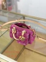 a貨 LV Nautical 系列 Nano Speedy 玫紅色 麻將口袋包 m27603：圖片 5