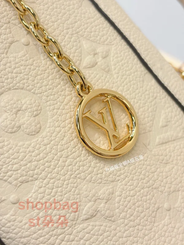 高仿包 LV Nano Madeleine 白色 壓紋 鏈條包 M12145：圖片 14