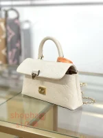 高仿包 LV Nano Madeleine 白色 壓紋 鏈條包 M12145：圖片 4