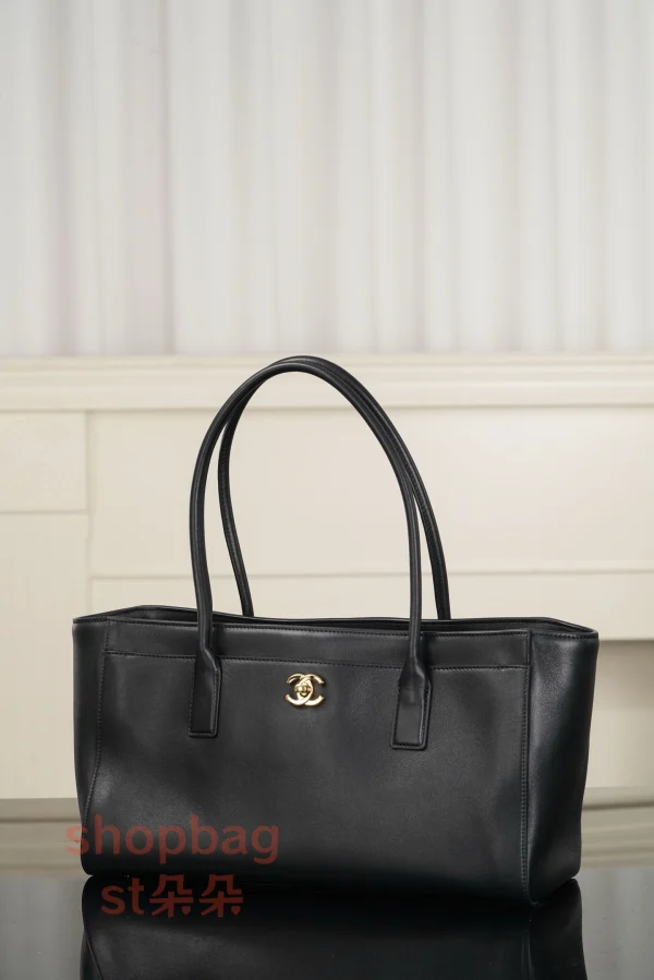 高仿包香奈兒 26S CARF 黑色tote 單肩購物袋 A15206：圖片 7