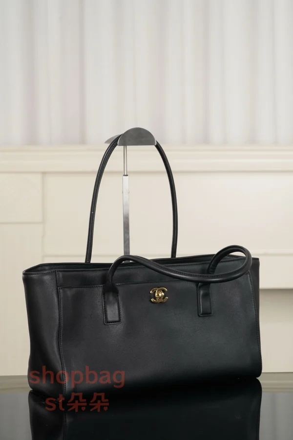 高仿包香奈兒 26S CARF 黑色tote 單肩購物袋 A15206：圖片 4