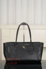 高仿包香奈兒 26S CARF 黑色tote 單肩購物袋 A15206：圖片 2