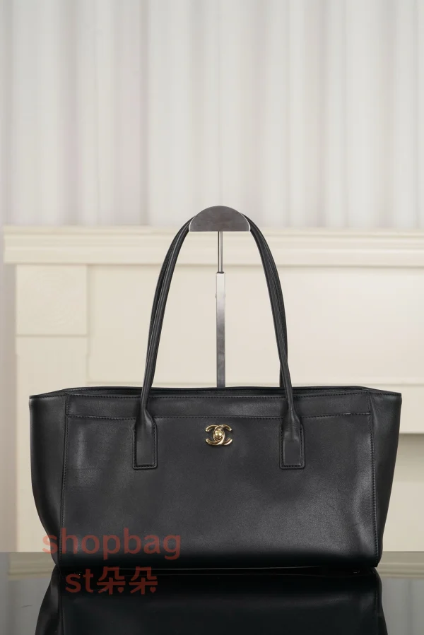高仿包香奈兒 26S CARF 黑色tote 單肩購物袋 A15206：圖片 2