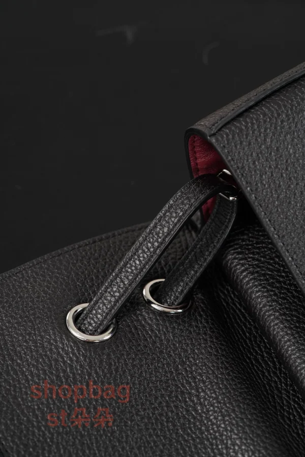 高仿精品 CHANEL 26S 𝐆𝐃同款CF 大號黑色銀扣 口蓋包包 AS6231：圖片 27