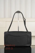 高仿精品 CHANEL 26S 𝐆𝐃同款CF 大號黑色銀扣 口蓋包包 AS6231：圖片 3