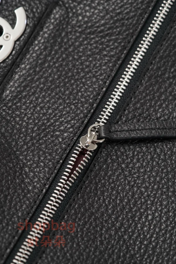 高仿精品 CHANEL 26S 𝐆𝐃同款CF 大號黑色銀扣 口蓋包包 AS6231：圖片 19