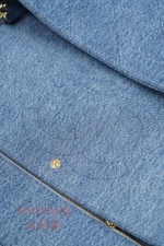 a貨 香奈兒 𝟐𝟔𝐀高級手工坊 超大𝐂𝐅系列 單肩包 𝐌𝐀𝐗𝐈 牛仔藍：圖片 30