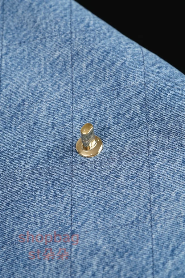 a貨 香奈兒 𝟐𝟔𝐀高級手工坊 超大𝐂𝐅系列 單肩包 𝐌𝐀𝐗𝐈 牛仔藍：圖片 19