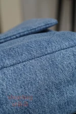 a貨 香奈兒 𝟐𝟔𝐀高級手工坊 超大𝐂𝐅系列 單肩包 𝐌𝐀𝐗𝐈 牛仔藍：圖片 11