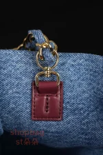 a貨 香奈兒 𝟐𝟔𝐀高級手工坊 超大𝐂𝐅系列 單肩包 𝐌𝐀𝐗𝐈 牛仔藍：圖片 23