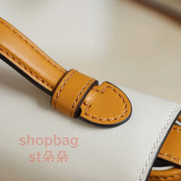 古馳精品包 經典Padlock MINI 雙色拼接掛鎖造型手提肩背包 658487：圖片 14