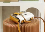 古馳精品包 經典Padlock MINI 雙色拼接掛鎖造型手提肩背包 658487：圖片 6