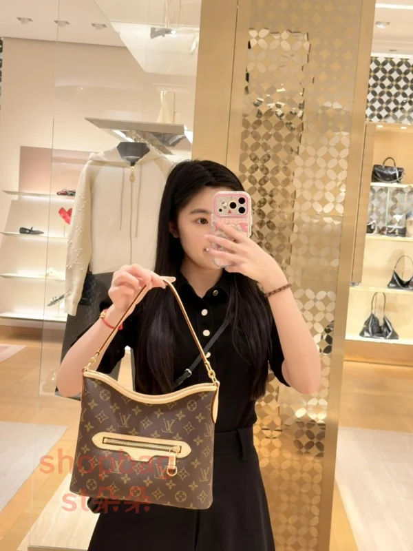 頂級高仿 LV Lineup BB 老花 兩用包 肩背包 M28423：圖片 23