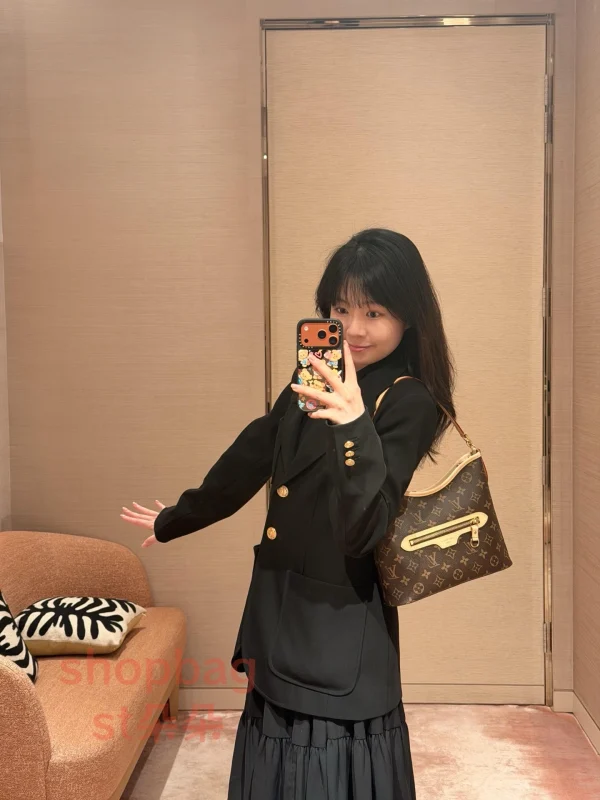 頂級高仿 LV Lineup BB 老花 兩用包 肩背包 M28423：圖片 28