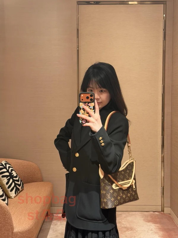 頂級高仿 LV Lineup BB 老花 兩用包 肩背包 M28423：圖片 27