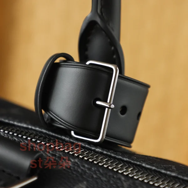 高仿包 LV Keepall 50 黑色Monogram 旅行袋 M14202：圖片 18