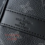 高仿包 LV Keepall 50 黑色Monogram 旅行袋 M14202：圖片 16