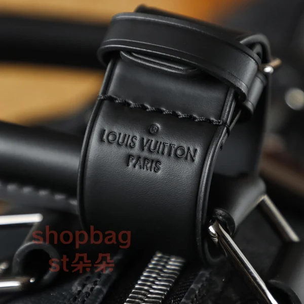 高仿包 LV Keepall 50 黑色Monogram 旅行袋 M14202：圖片 15