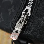 高仿包 LV Keepall 50 黑色Monogram 旅行袋 M14202：圖片 13
