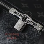 高仿包 LV Keepall 50 黑色Monogram 旅行袋 M14202：圖片 12