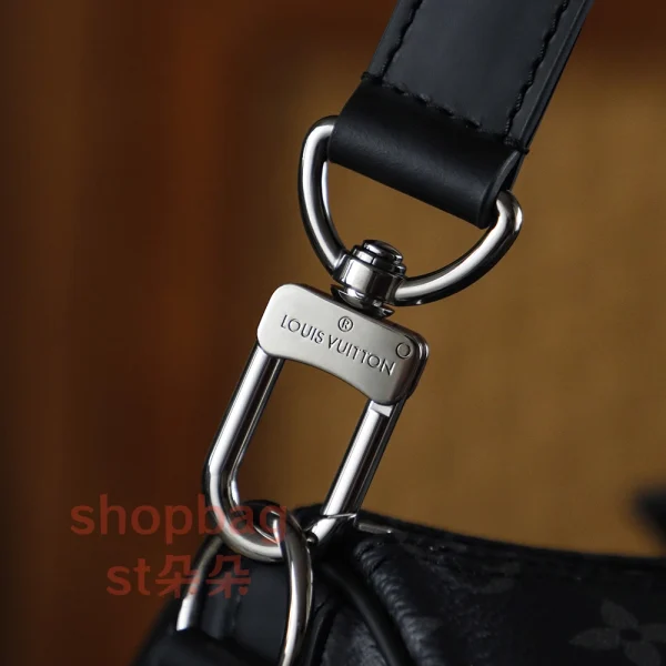 高仿包 LV Keepall 50 黑色Monogram 旅行袋 M14202：圖片 11