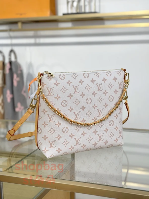 高仿包 LV Multipass 新款2026 白花斜挎包 M2A078：圖片 3