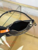 高仿包 LV NANO Boulogne Monogram epi 黑色法棍系列 牛角包- M28427：圖片 7