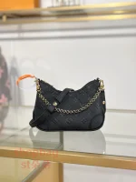 高仿包 LV NANO Boulogne Monogram epi 黑色法棍系列 牛角包- M28427：圖片 3
