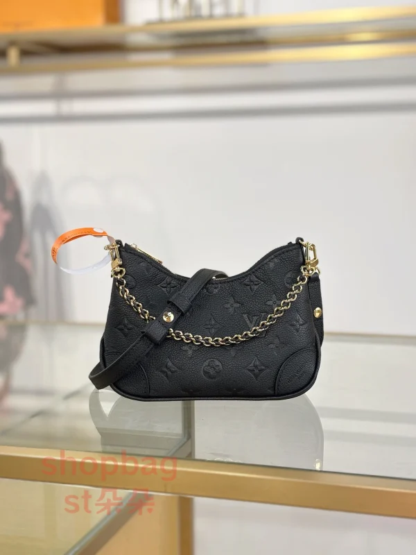 高仿包 LV NANO Boulogne Monogram epi 黑色法棍系列 牛角包- M28427：圖片 3