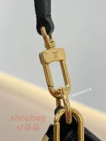 高仿包 LV NANO Boulogne Monogram epi 黑色法棍系列 牛角包- M28427：圖片 17