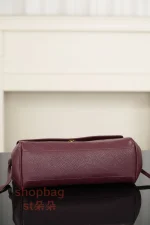 高仿包香奈兒 26S 走秀款 法棍包 酒紅色 小號 AS6288：圖片 10