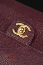 高仿精品包 CHANEL 26S 𝐆𝐃同款CF 大號 紅色金扣 口蓋包包 AS6231：圖片 17