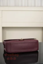 高仿精品包 CHANEL 26S 𝐆𝐃同款CF 大號 紅色金扣 口蓋包包 AS6231：圖片 10