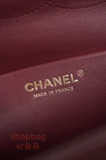 高仿精品包 CHANEL 26S 𝐆𝐃同款CF 大號 紅色金扣 口蓋包包 AS6231：圖片 27