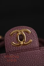 高仿精品包 CHANEL 26S 𝐆𝐃同款CF 大號 紅色金扣 口蓋包包 AS6231：圖片 24
