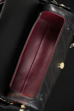 高仿精品包 香奈兒 𝟐𝟔𝐀 黑色羊皮金色五金 保齡球手柄鏈條包：圖片 24