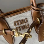 高仿包 MiuMiu Aventure 新款 帆布手挽袋：圖片 7