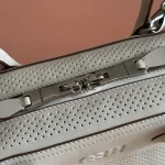 高仿包 MiuMiu Vivant 新款 鏤空皮革手袋 5BB199：圖片 8