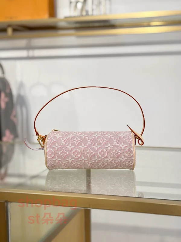 高仿包 LV Pochette Papillon 新款 粉色 小圓筒包 M29881：圖片 2