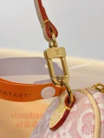 高仿包 LV Pochette Papillon 新款 粉色 小圓筒包 M29881：圖片 19