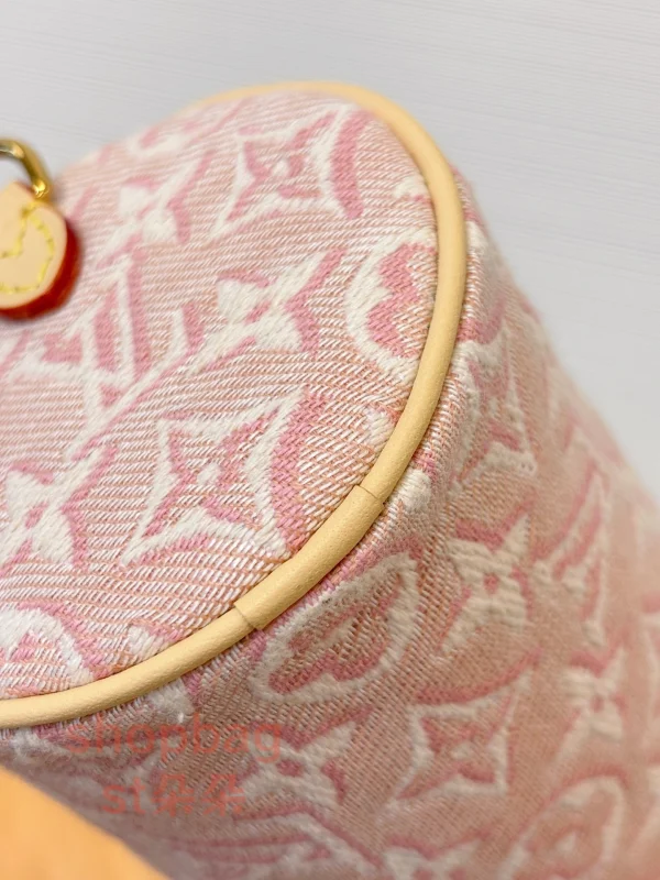 高仿包 LV Pochette Papillon 新款 粉色 小圓筒包 M29881：圖片 17