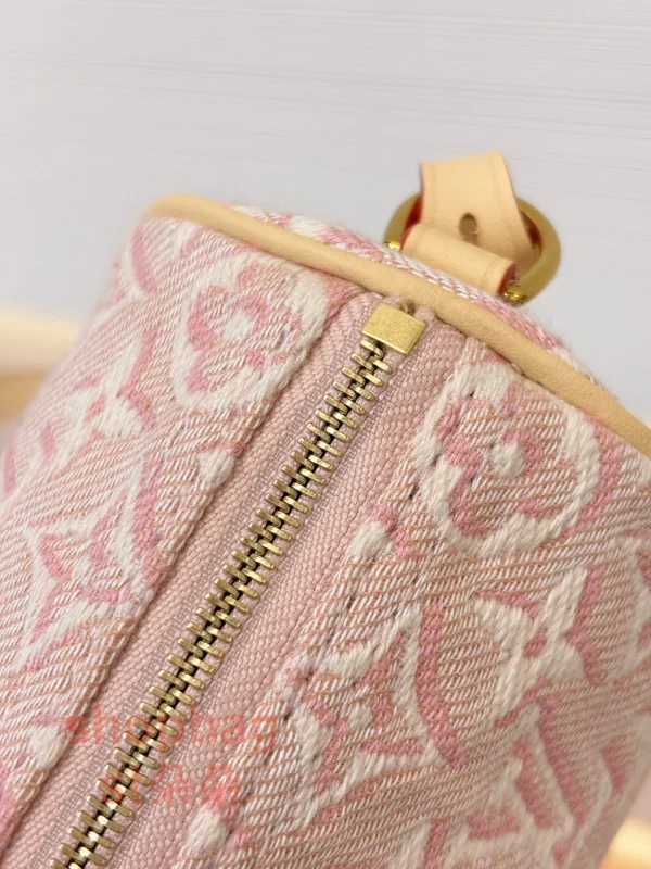 高仿包 LV Pochette Papillon 新款 粉色 小圓筒包 M29881：圖片 13