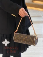高仿包 LV Pochette Papillon 新款 老花 小圓筒包 M25703：圖片 25