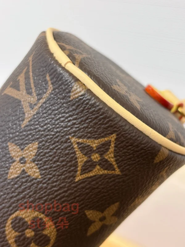 高仿包 LV Pochette Papillon 新款 老花 小圓筒包 M25703：圖片 13
