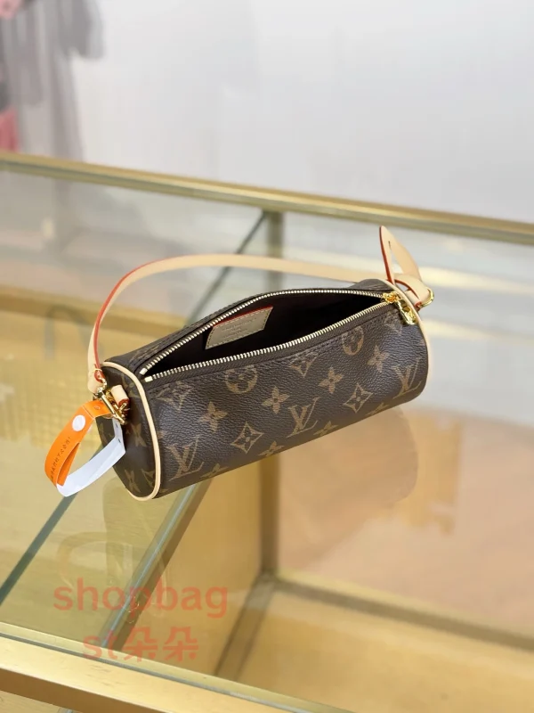 高仿包 LV Pochette Papillon 新款 老花 小圓筒包 M25703：圖片 6